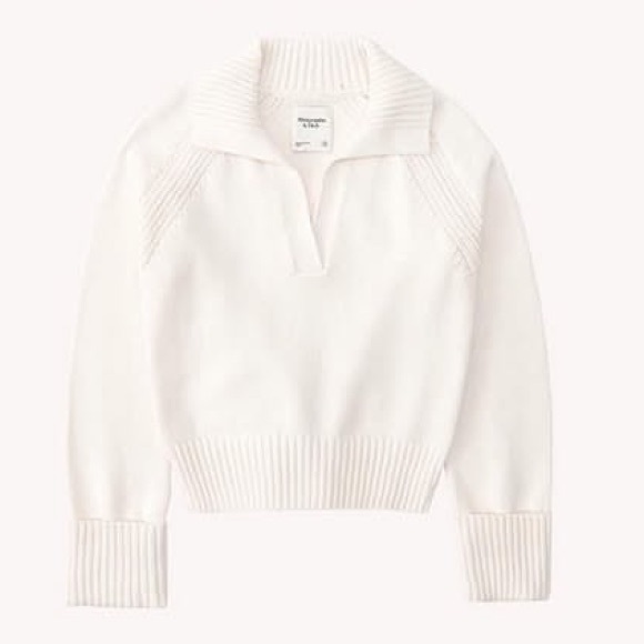 Abercrombie & Fitch Notch Neck Sweater - Picture 2 of 9